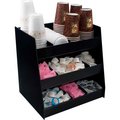 Advantus Vertiflex - Vertical Condiment Organizer, 3 Shelves, 9 Compartments, Black VFC-1515